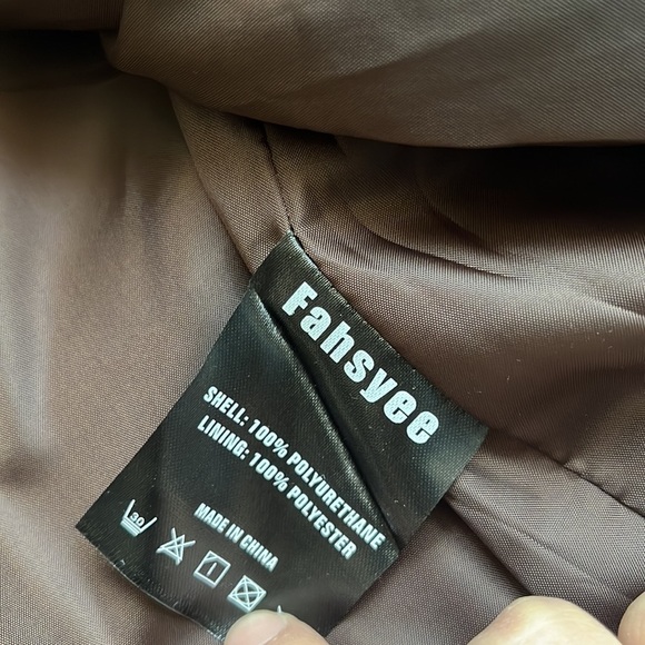 Woman’s Faux Leather Biker jacket Medium - Picture 4 of 7